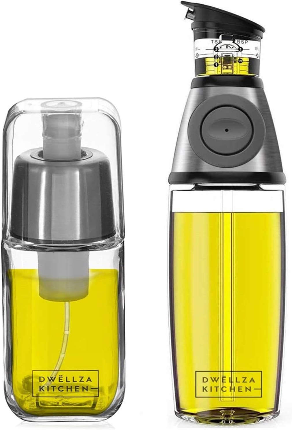 Olive Oil Dispenser Bottle For Kitchen 6 and 17 Oz