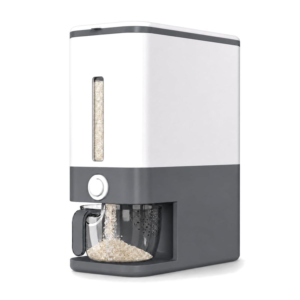 Proarea Thicker Rice Dispenser Rice Container 25 Lbs with Measuring Cup