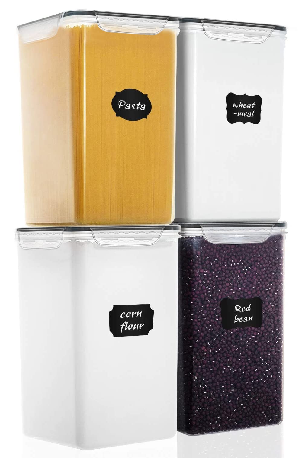 M MCIRCO Extra Large 4 Pack, 6.5L/7qt/220oz Tall Food Storage Containers