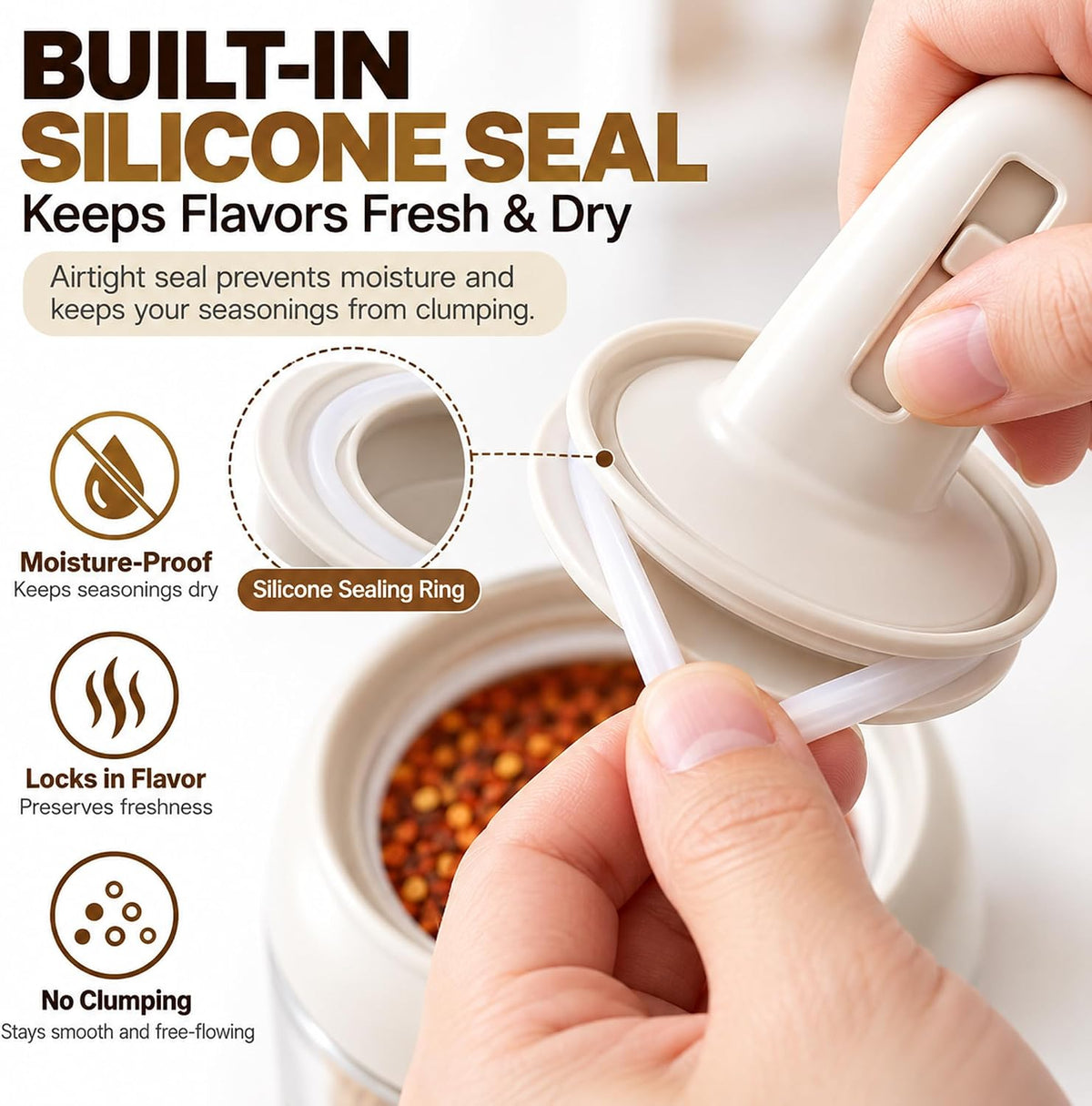 Glass Salt Cellar Set with Lids, Spoons & Tray, 3 Pack, 10 oz