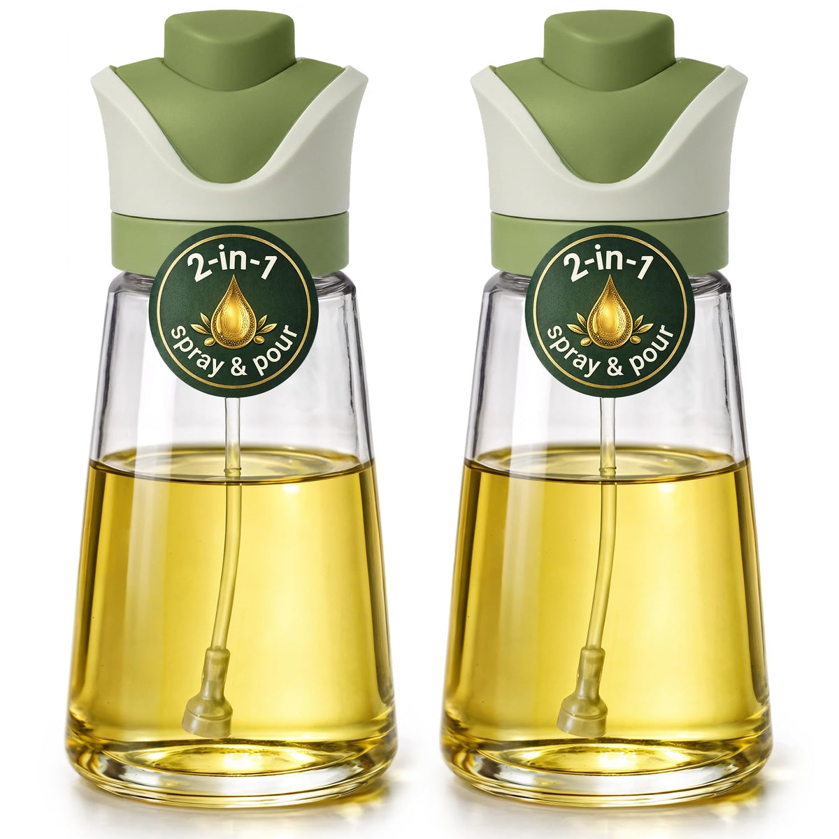 Olive Oil Dispenser Bottle For Kitchen 6 and 17 Oz