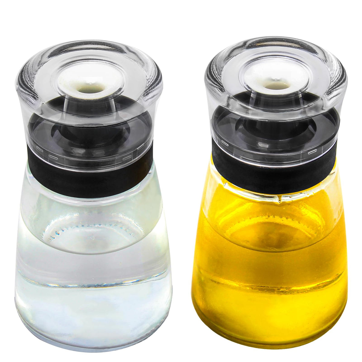Leak-proof Oil Dispenser Bottle for Outdoor Camping, 160 ml/5.4 oz Glass Olive Oil and Vinegar Cruet, Well Sealed for Picnic Kitchen, 1 Pack