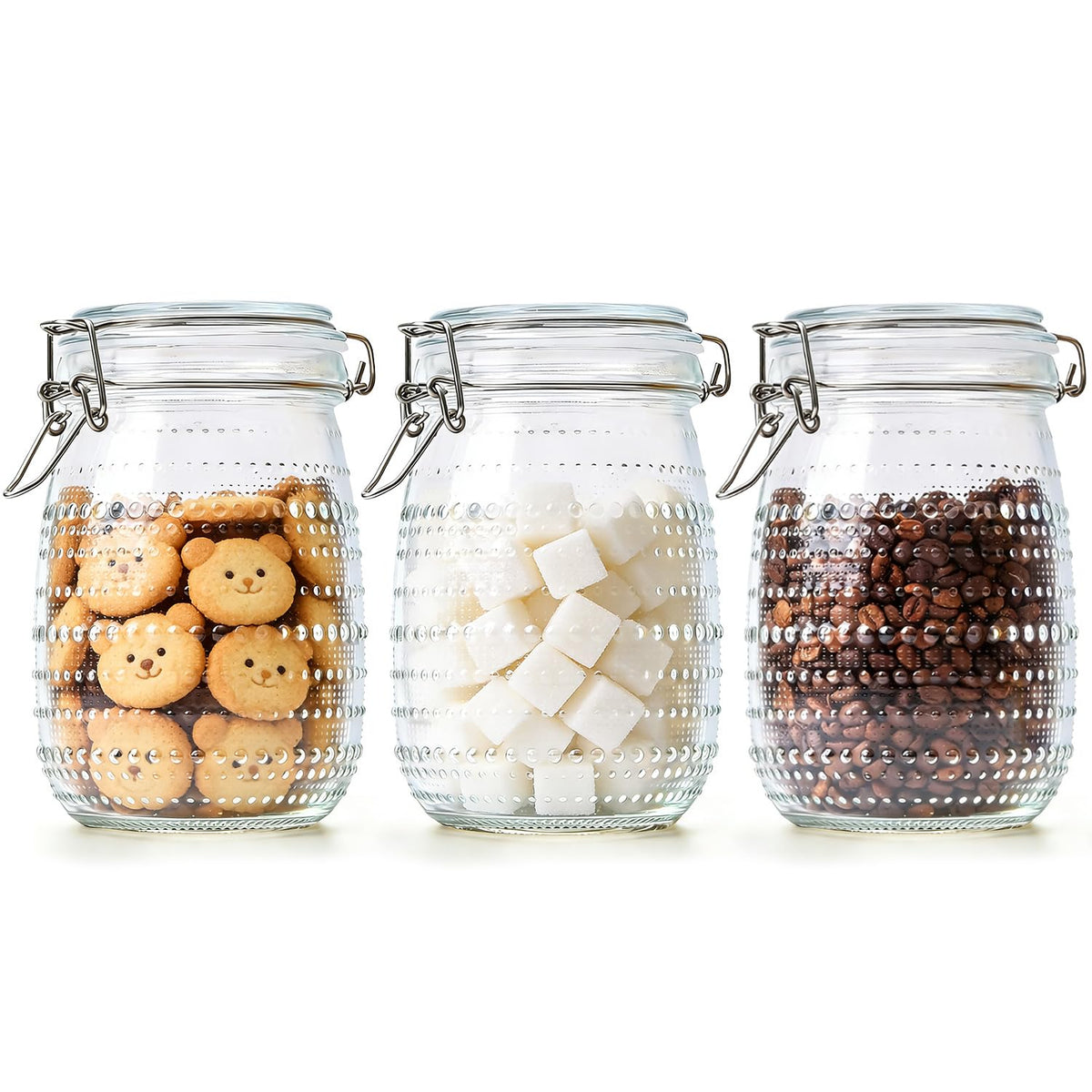 ComSaf Small Glass Spice Jars with Airtight Lids 4 oz 6 Pack with Labels