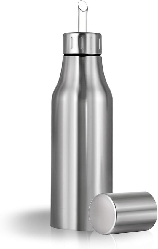 Stainless Steel Oil Dispenser Bottle - 1000ML Leak-Proof Oil Container for Kitchen, Olive Oil & Cooking Liquids-34Oz