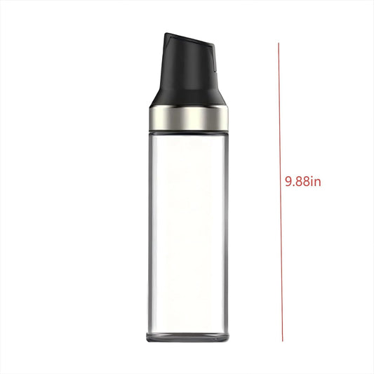 17oz Black Glass Olive Oil Dispenser Bottle for Kitchen
