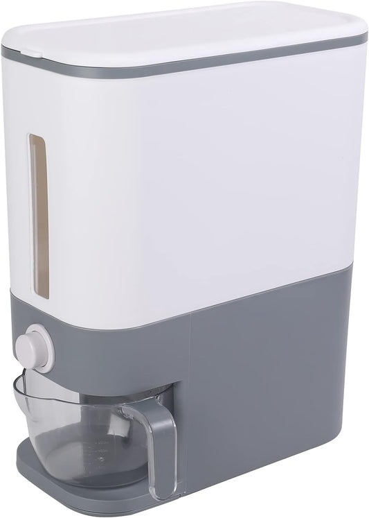 Sooyee 22-25 Lbs Rice Dispenser with Measuring Cup