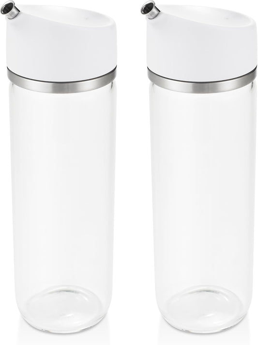 OXO Good Grips Precision Pour Glass Dispenser 2 Piece Set, Oil & Vinegar
