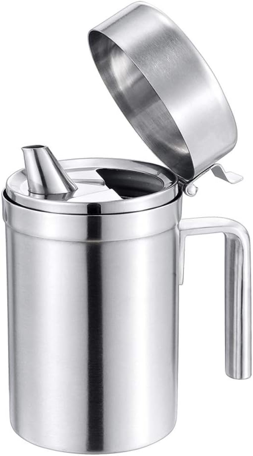 Stainless Steel Olive Oil Dispenser,18.6oz/550ml Olive Oil Dispenser Bottle