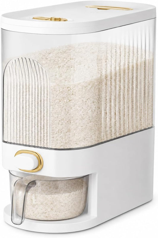 Rice Dispenser Large Cereal Dry Food Storage Container 10-22 lbs