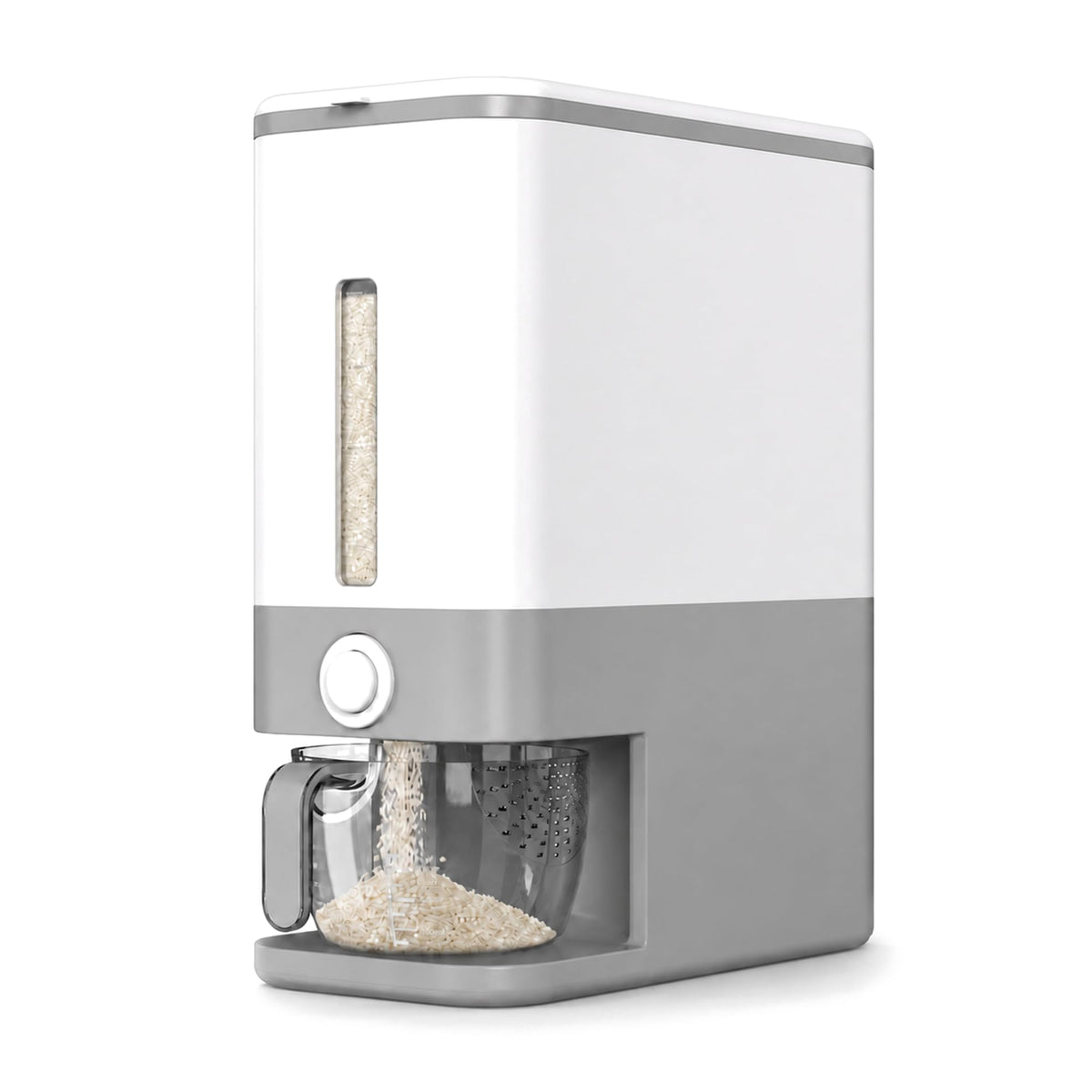 Proarea Thicker Rice Dispenser Rice Container 25 Lbs with Measuring Cup