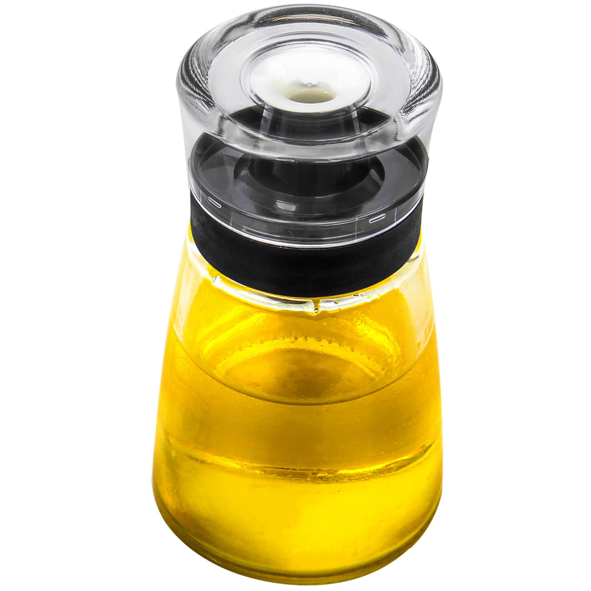 Leak-proof Oil Dispenser Bottle for Outdoor Camping, 160 ml/5.4 oz Glass Olive Oil and Vinegar Cruet, Well Sealed for Picnic Kitchen, 1 Pack