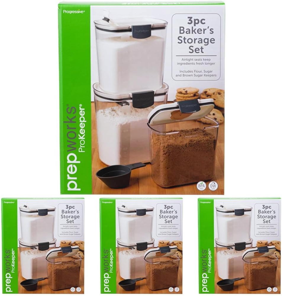 ProKeeper Seasoning & Spice Storage Containers – Airtight, Clear, 2-Pack