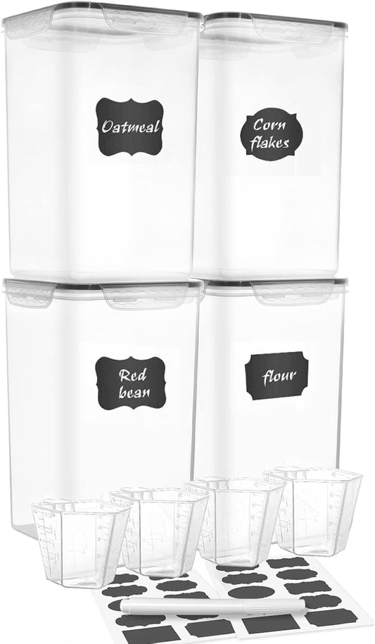 M MCIRCO Extra Large 4 Pack, 6.5L/7qt/220oz Tall Food Storage Containers