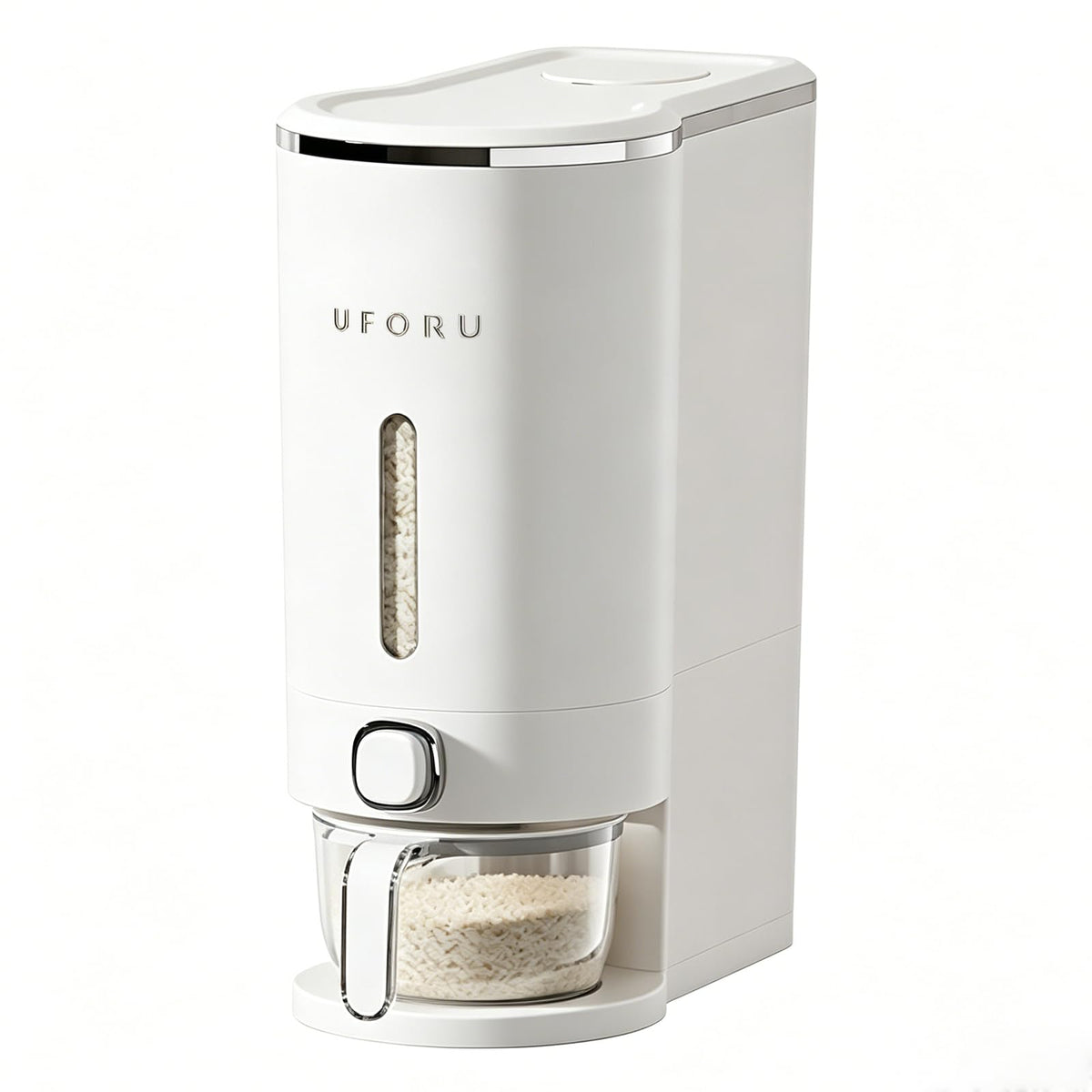 UFORU Rice Dispenser 13 LB,Airtight Storage Container With Measuring Cup