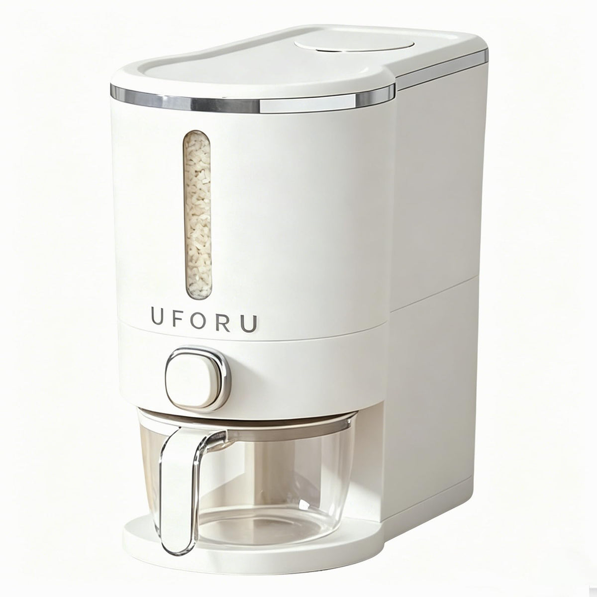 UFORU Rice Dispenser 13 LB,Airtight Storage Container With Measuring Cup