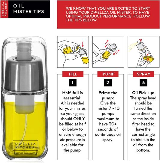 Olive Oil Dispenser Bottle For Kitchen 6 and 17 Oz