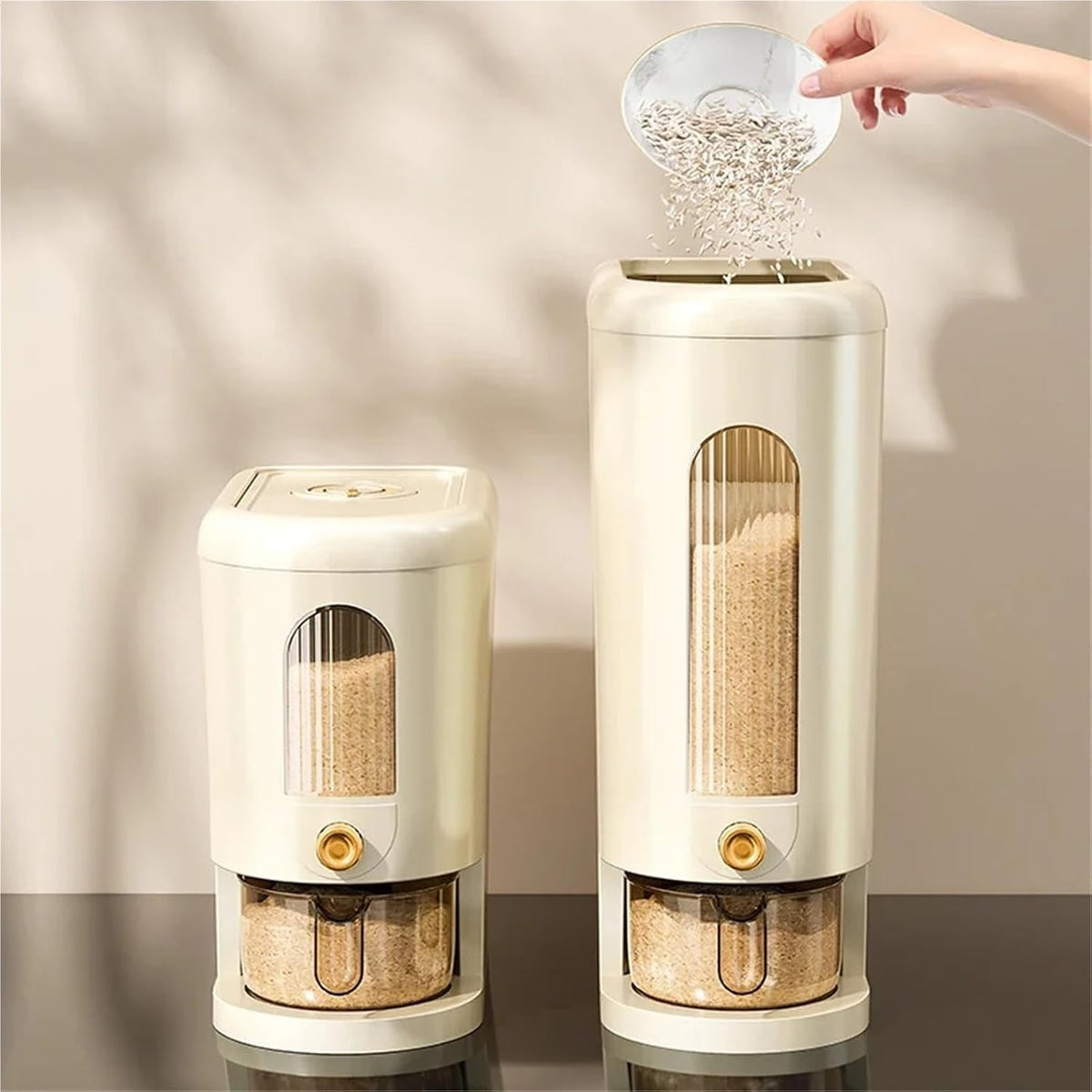 Fit for 5/10KG Rice Storage Container Dry Dispenser Cereal Bucket(10KG)