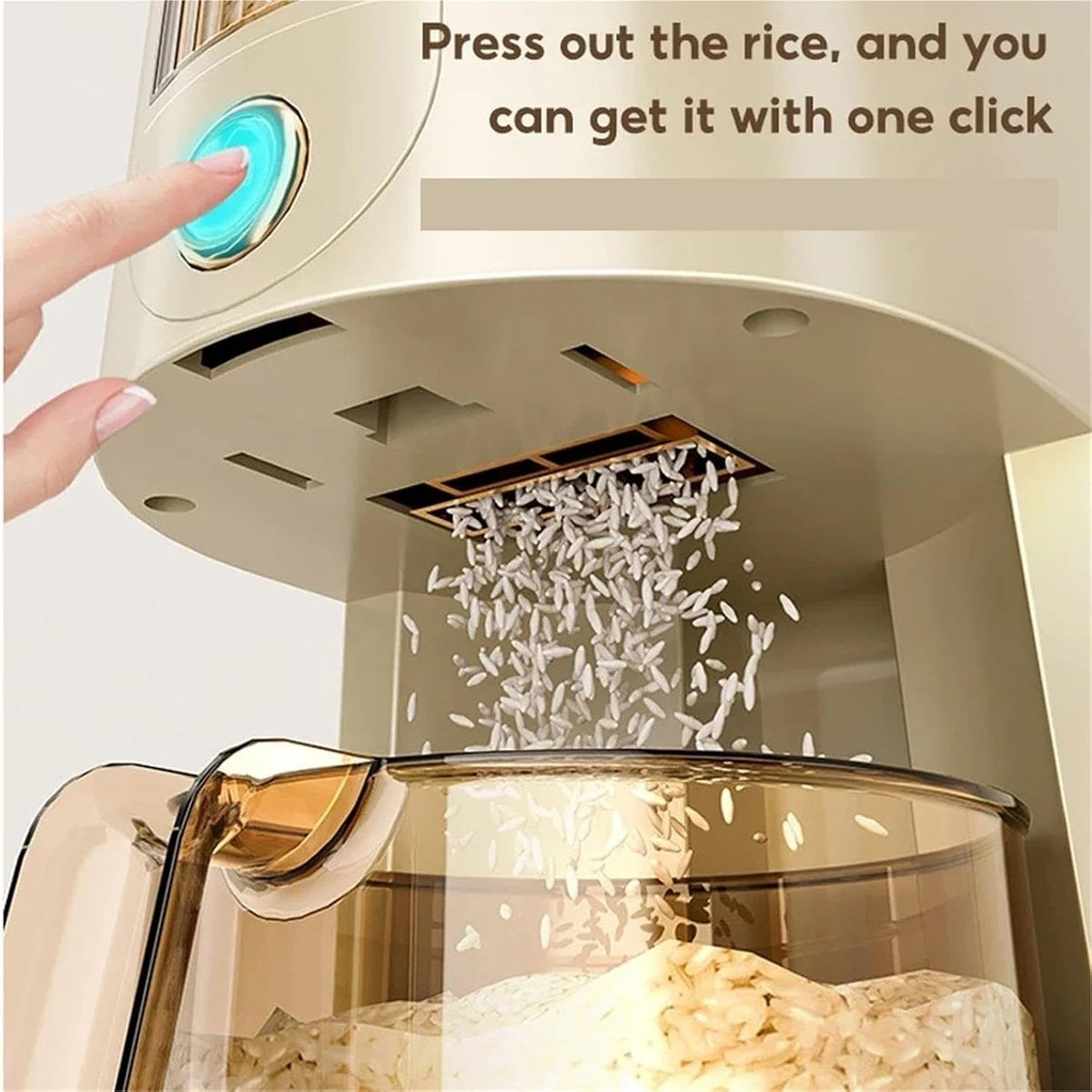 Fit for 5/10KG Rice Storage Container Dry Dispenser Cereal Bucket(10KG)