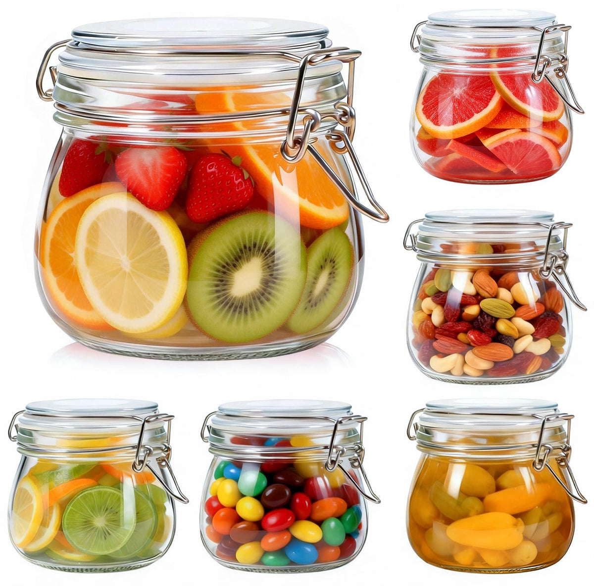 SKOCHE Spice Jars 20 Pack Small 4 oz Glass Jars Spice Jars Herb Jars